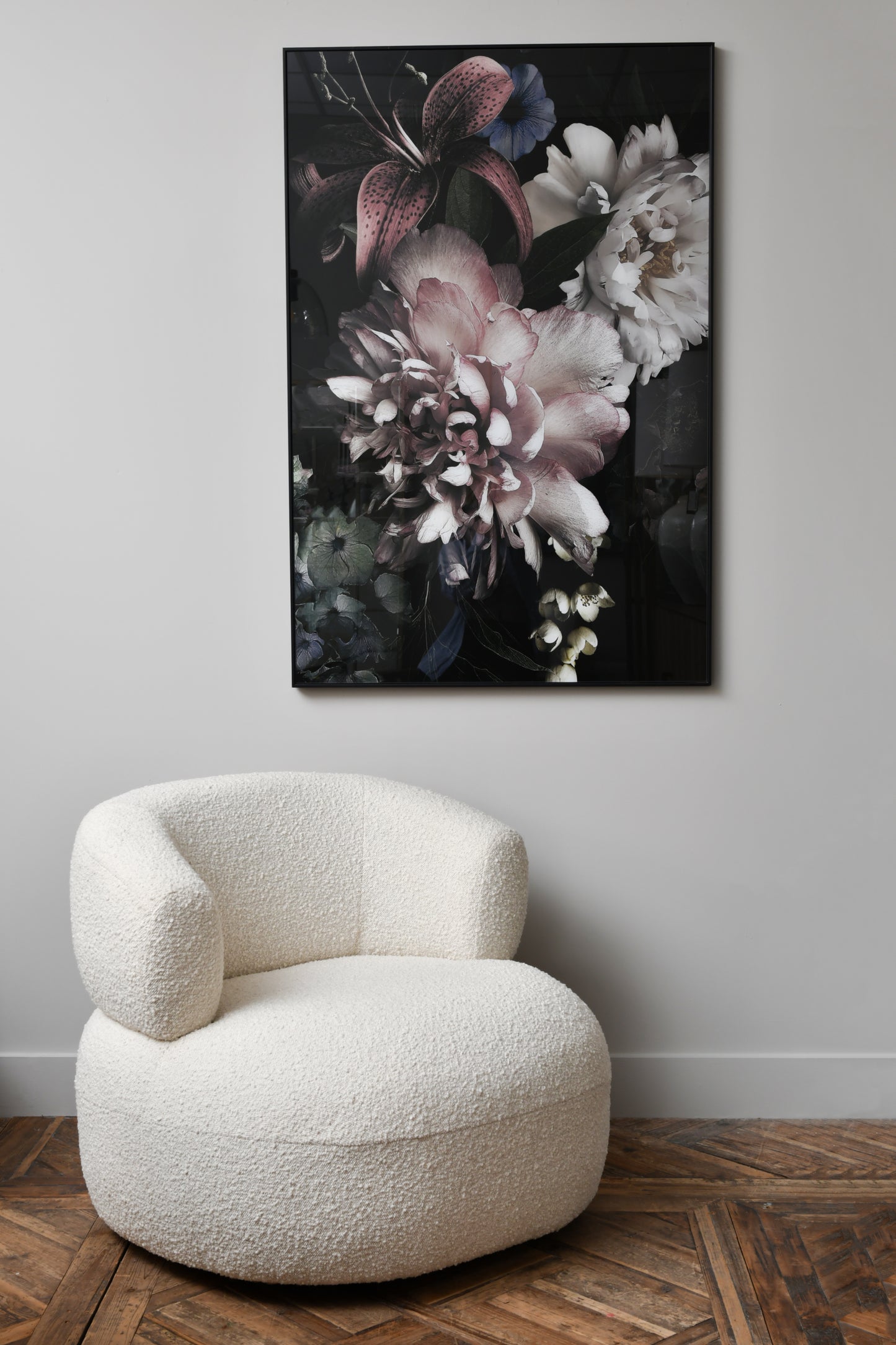 Floral Glass Wall Art