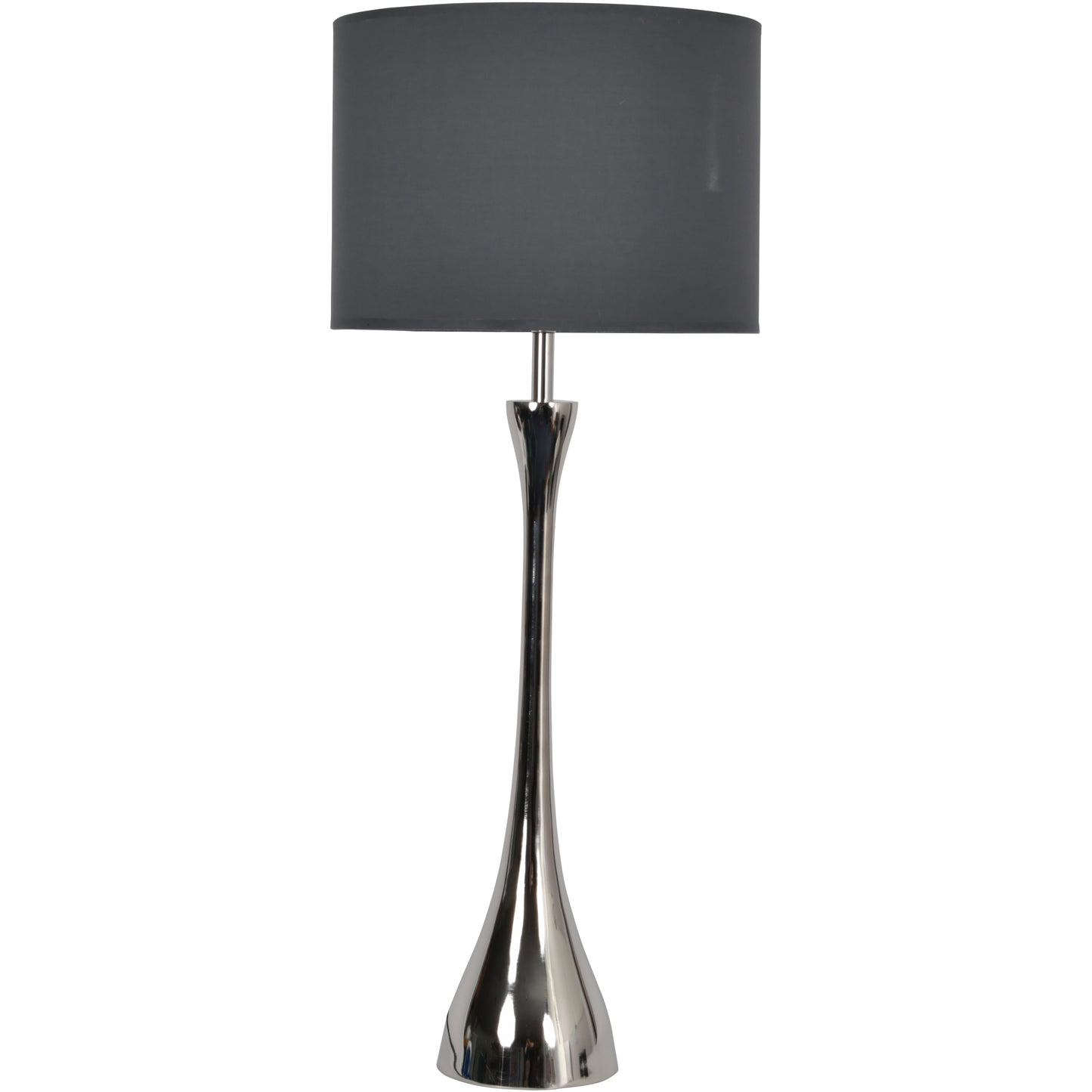 Lyra Nickel Lamp (Base Only) - E27 15W LED 16" Shade