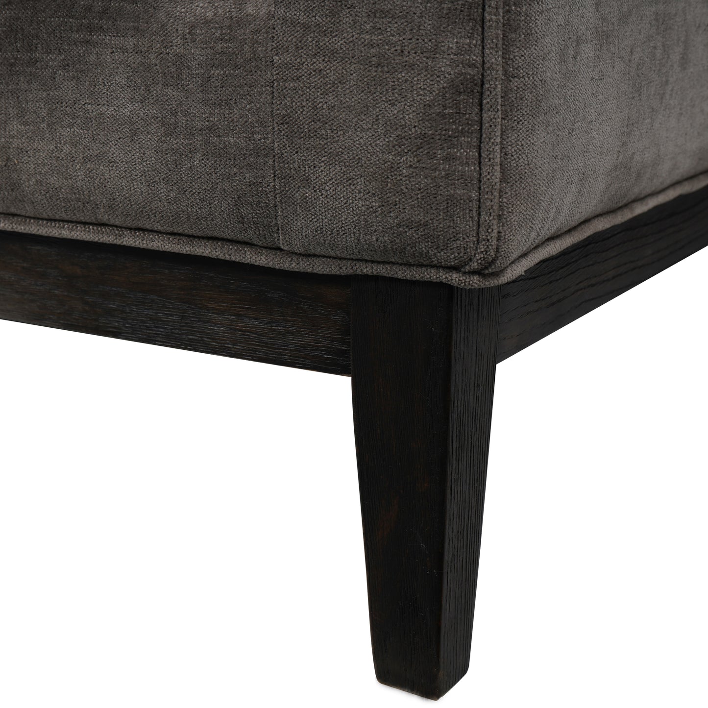 Theodore Buttoned Sofa in Warm Grey Fabric