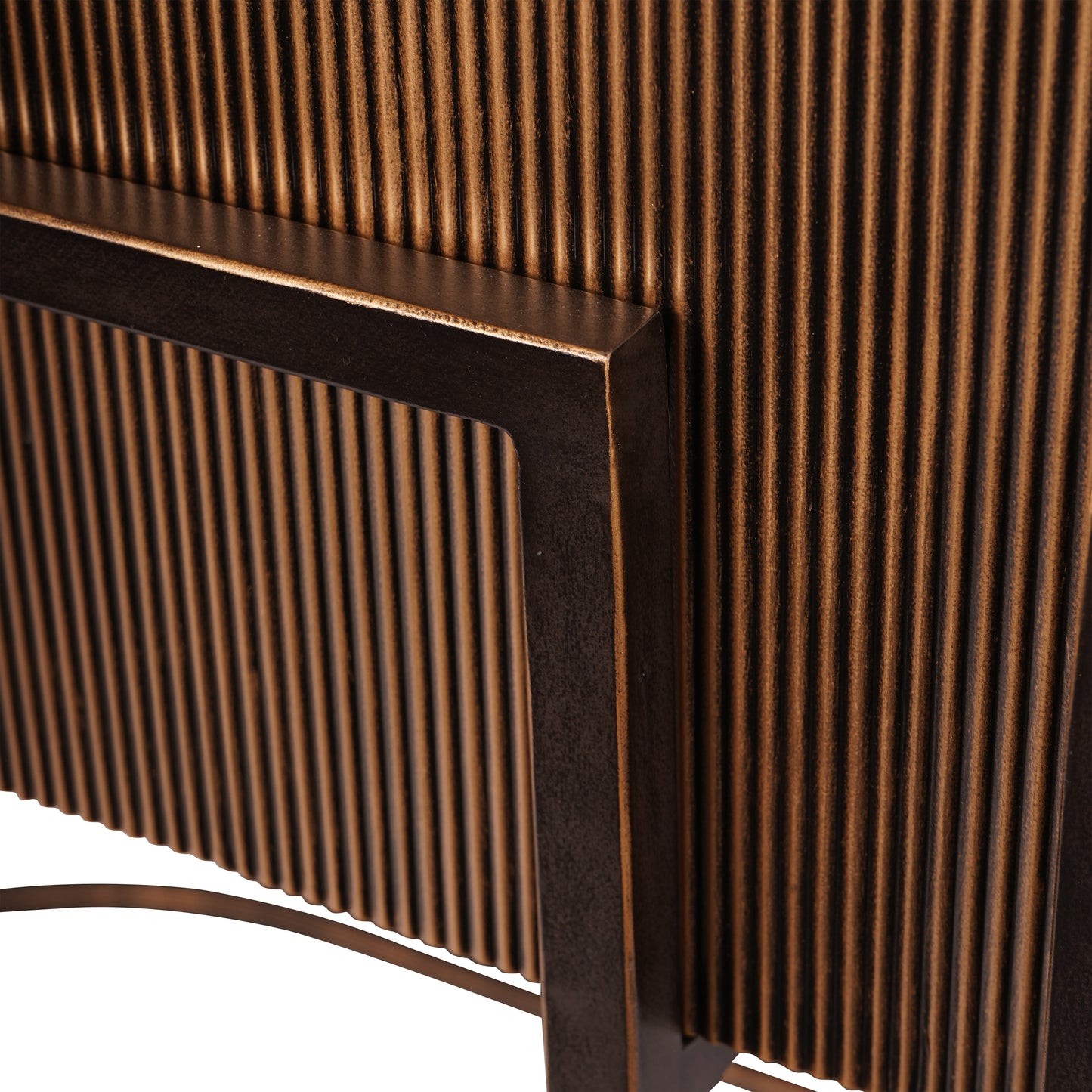 Hunter Corrugated Gold Console