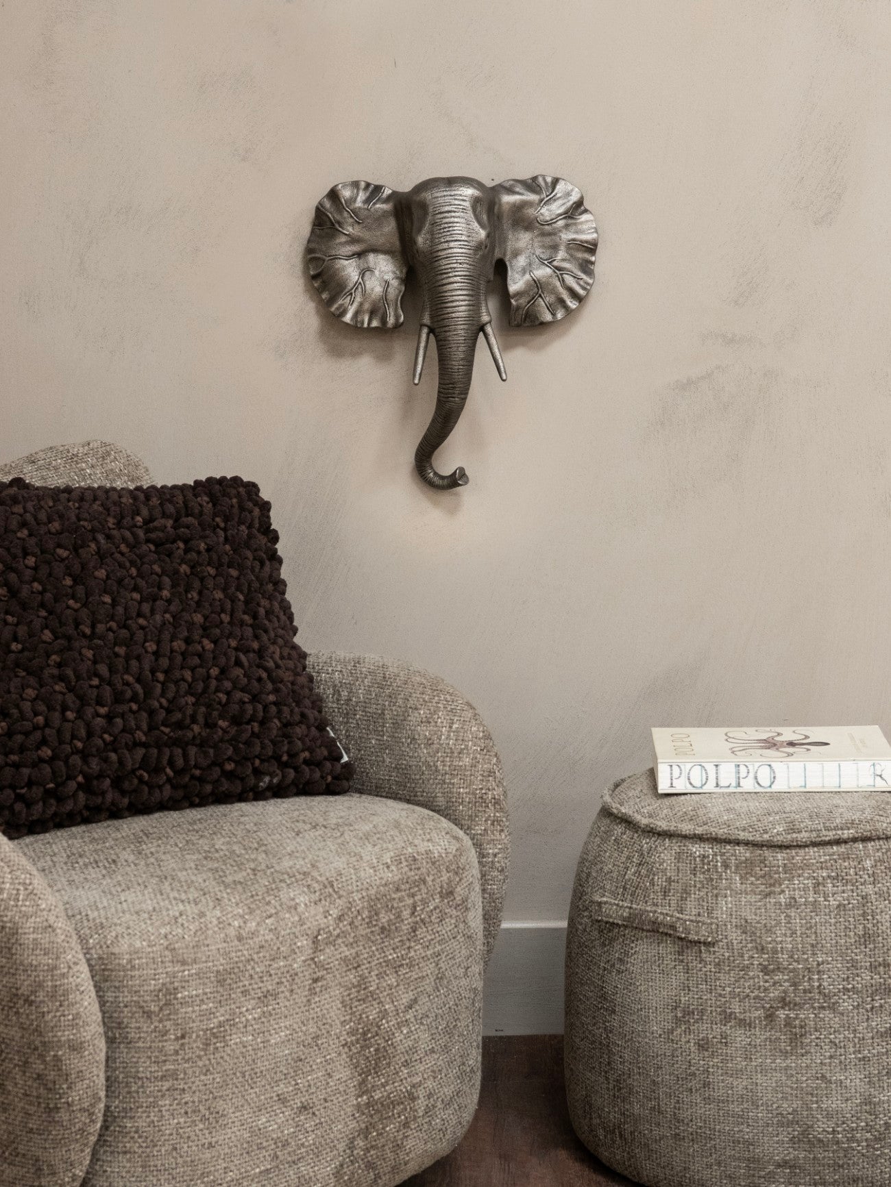 Kariba Cast Aluminium Elephant Wall Art