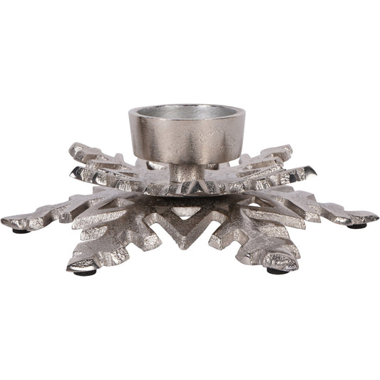 Laura Ashley Set of 2 Festive Snowflake Tealight Holders