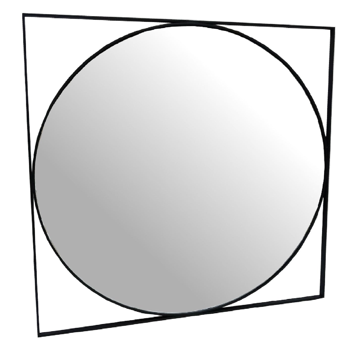 Isaac Black Metal Mirror