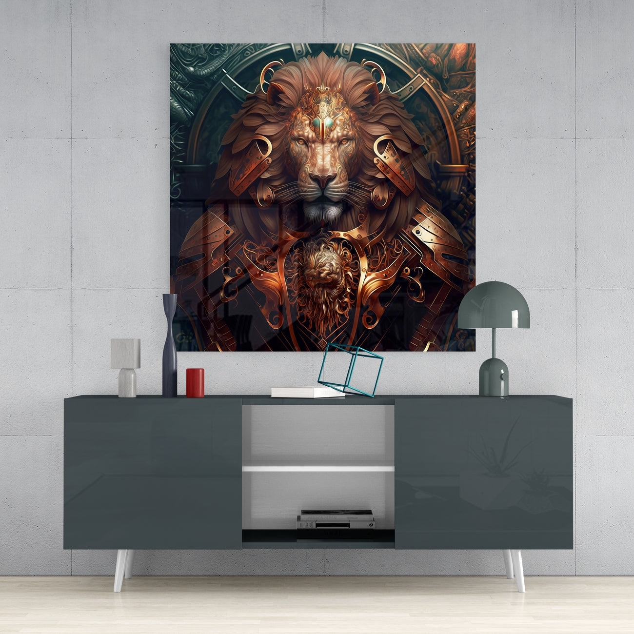 Lion King Glass Wall Art || Designer Collection | Insigne Art Design