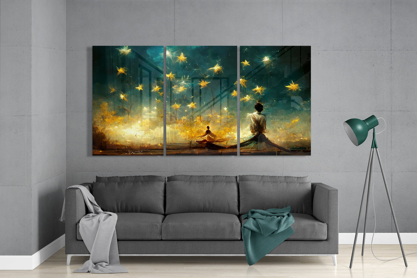 Under the Stars Glass Wall Art