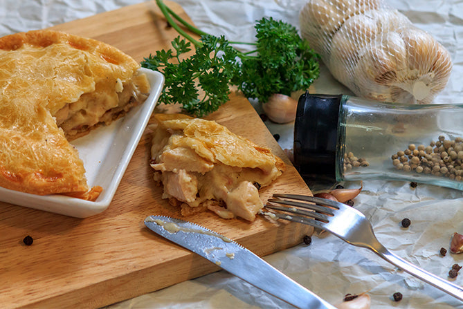 Creamy Chicken and Mushroom Pie