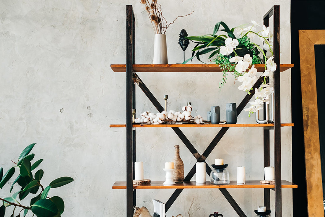 Styling Open-Back Shelving Without Clutter