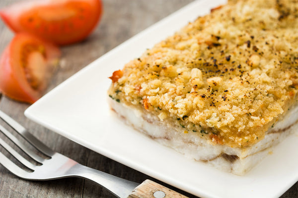 Baked Cod with a Lemon and Herb Crust