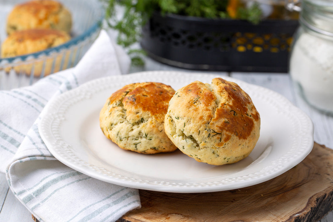 Wild Garlic and Cheese Scones