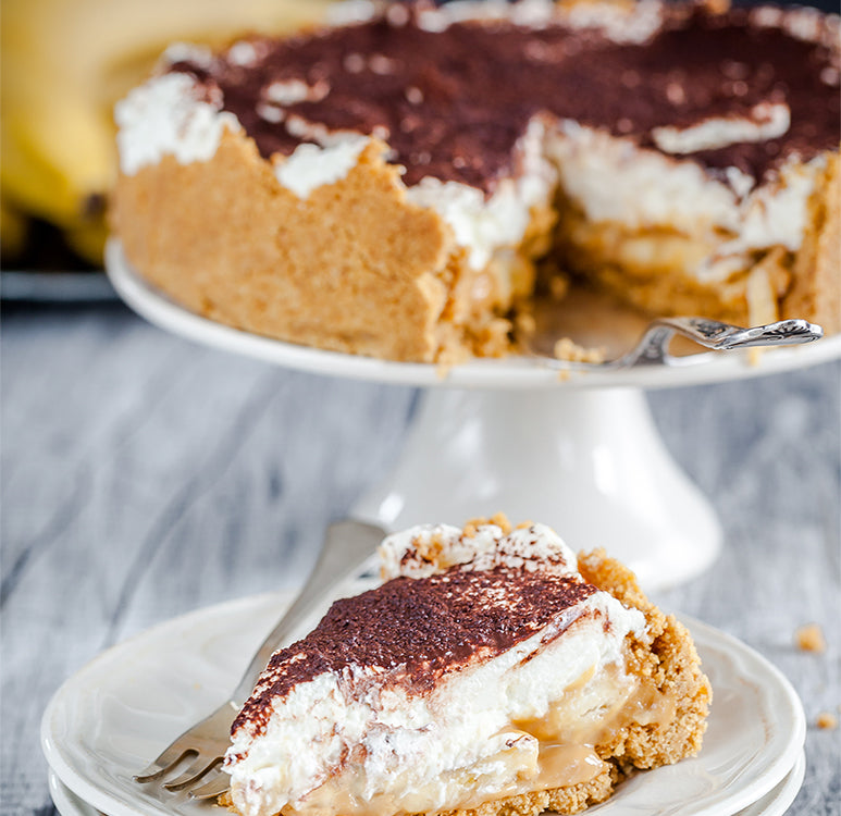 Banoffee Pie with Biscuit Base