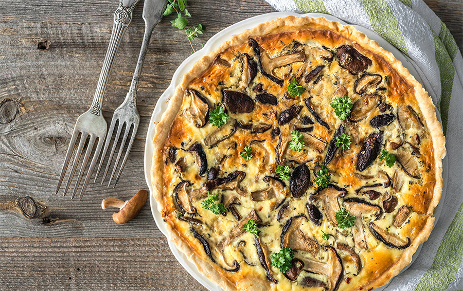 Wild Mushroom and Tarragon Tart