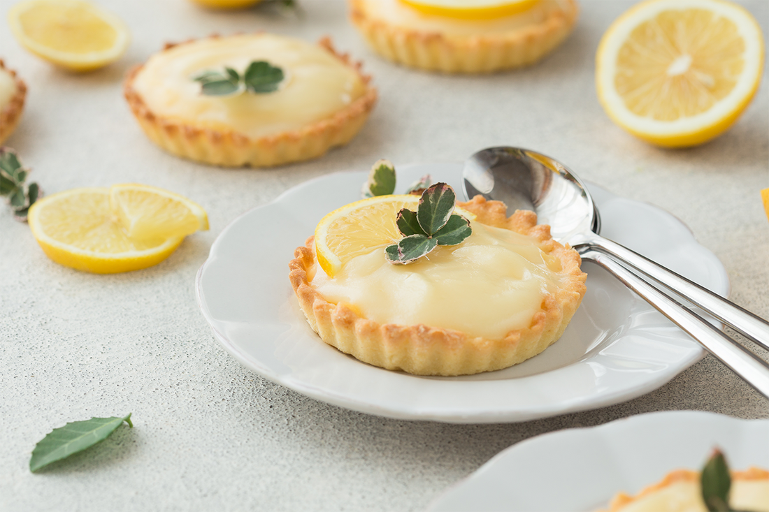 Lemon Posset Tartlets