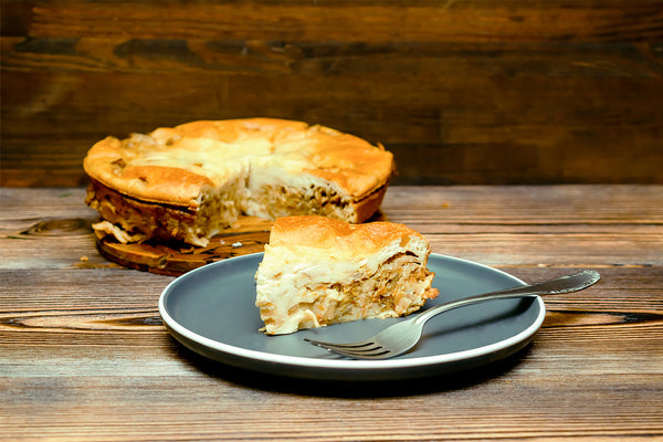 Chicken, Ham and Leek Suet Pie