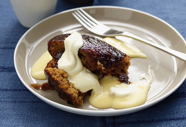 Sticky Cider and Treacle Pudding