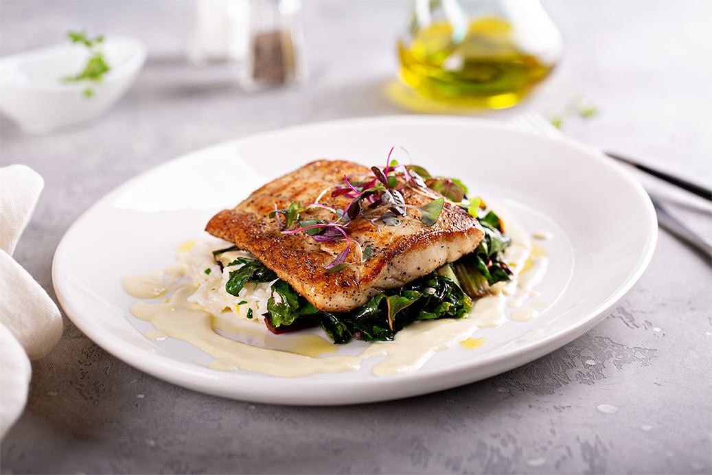 Red Snapper with Samphire and Lemon Butter