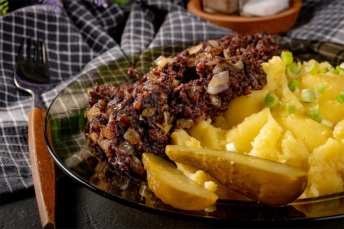 Vegetarian Haggis with Neeps and Tatties