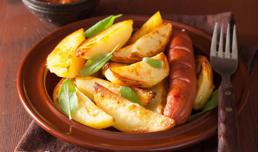 Pork Sausages with Apple and Sage