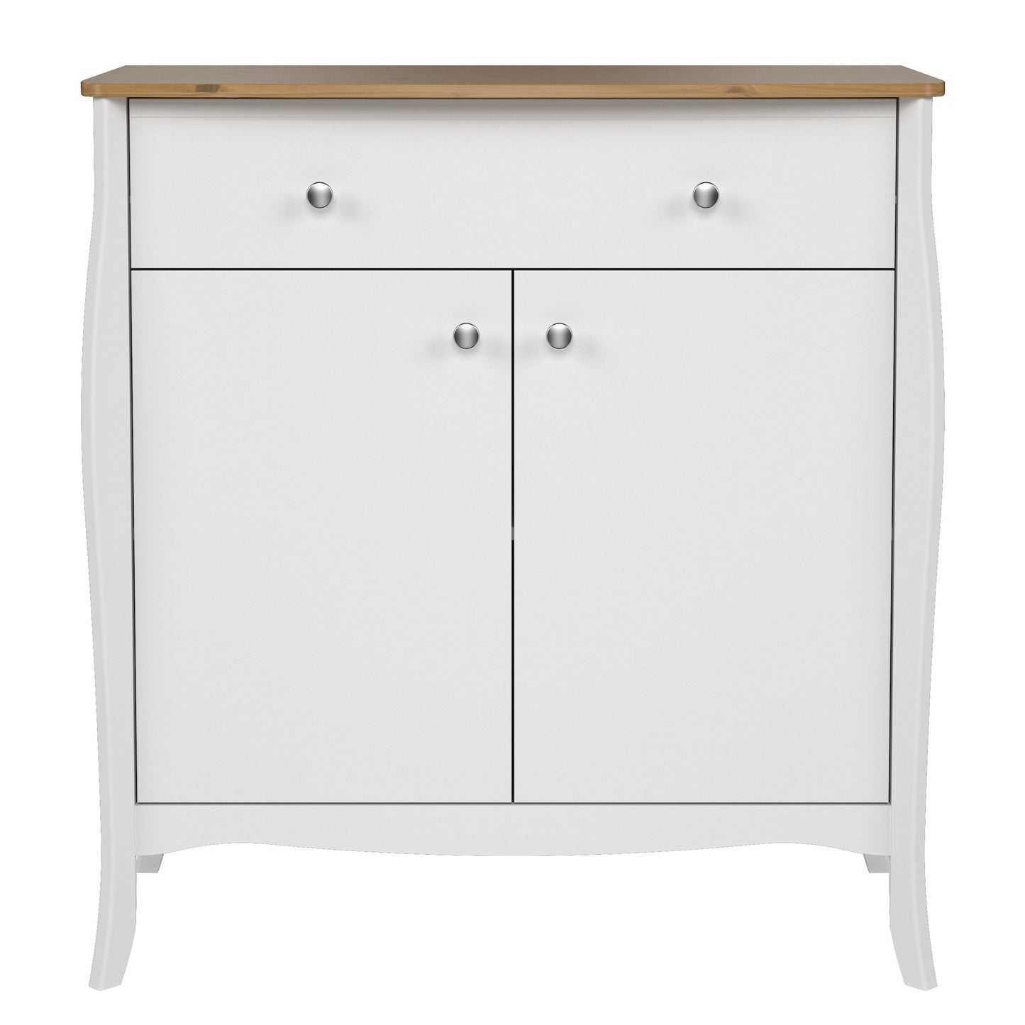 Baroque Sideboard in Pure White Iced Coffee Lacquer