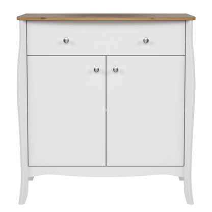 Baroque Sideboard in Pure White Iced Coffee Lacquer