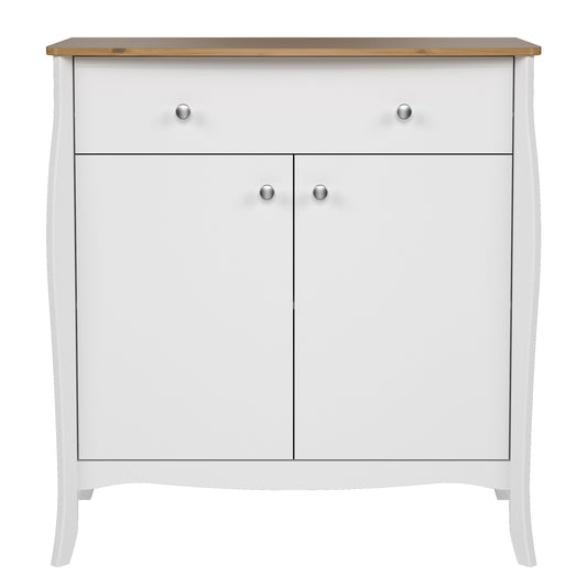 Baroque Sideboard in Pure White Iced Coffee Lacquer