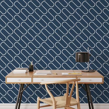 Catherine Lansfield Linear Curve Geometric Wallpaper