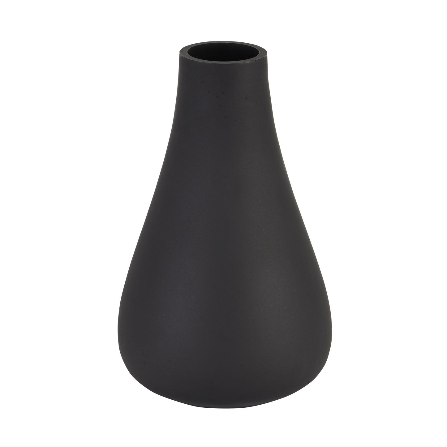 Black Tapered Glass Vase