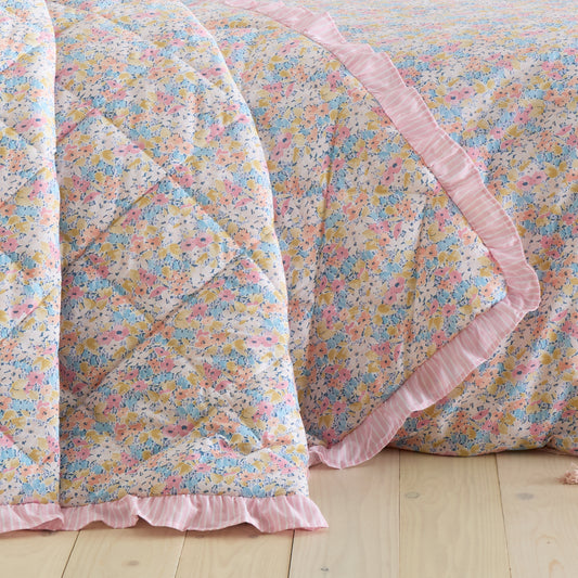 Catherine Lansfield Darcy Floral Reversible Bedspread