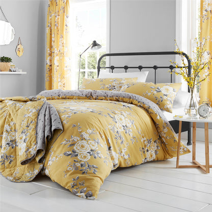 Catherine Lansfield Canterbury Floral Reversible Duvet Cover Set with Pillowcases