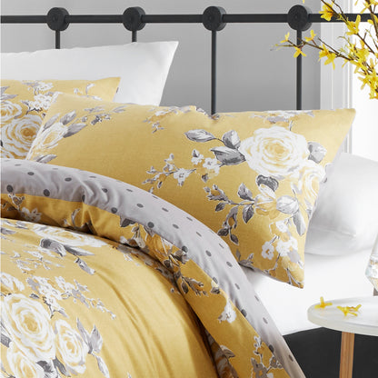 Catherine Lansfield Canterbury Floral Reversible Duvet Cover Set with Pillowcases