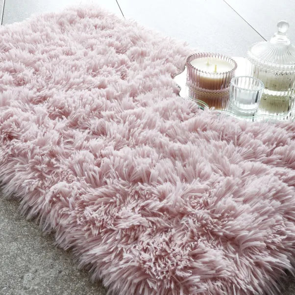 Catherine Lansfield Cuddly Deep Pile Faux Fur  Bath Mat