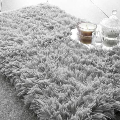 Catherine Lansfield Cuddly Deep Pile Faux Fur  Bath Mat