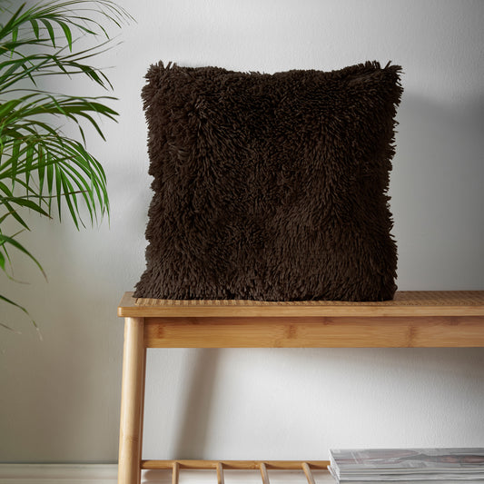 Catherine Lansfield Cuddly Deep Pile Faux Fur Cushion