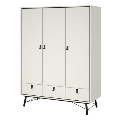 Ry Wardrobe 3 Doors 3 Drawers