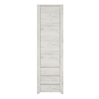 Angel Tall Narrow One Door 3 Drawer Narrow Cupboard