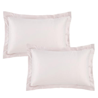 Catherine Lansfield Silky Soft Satin Oxford Pillow case Pair with envelope closure