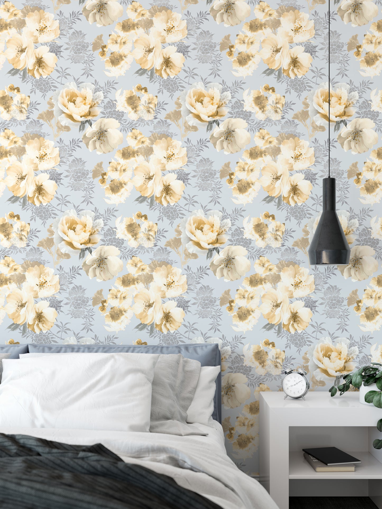 Catherine Lansfield Dramatic Floral Wallpaper