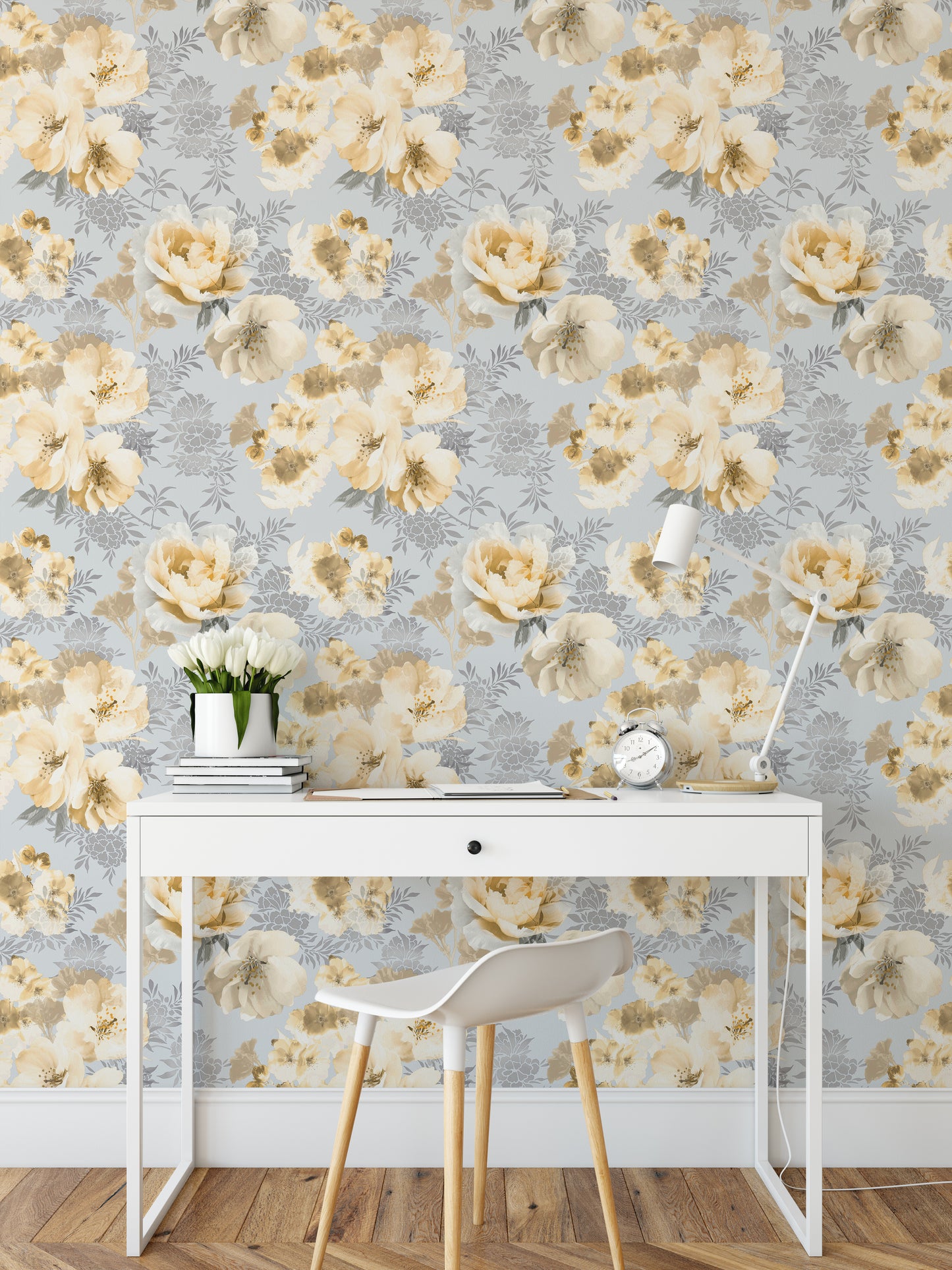 Catherine Lansfield Dramatic Floral Wallpaper