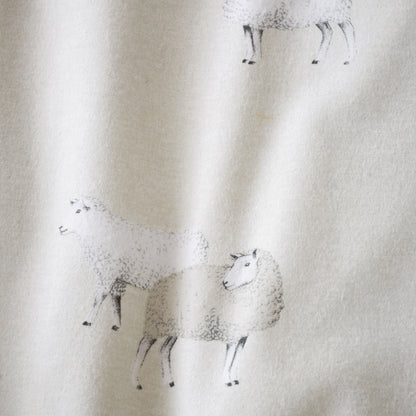 Catherine Lansfield Brushed Cotton Sheep Reversible Duvet Cover Set with Pillowcases