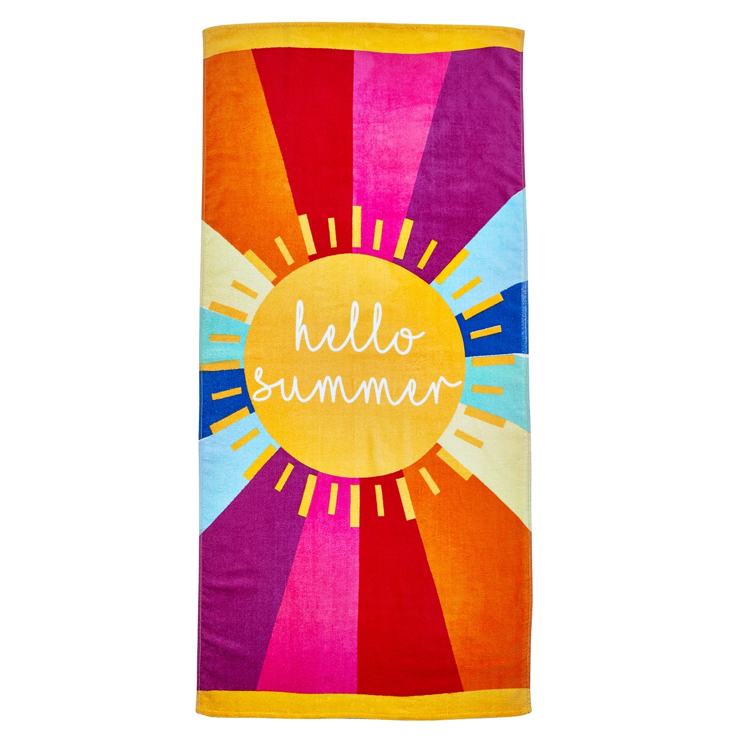 Catherine Lansfield Hello Summer Cotton Beach Towel