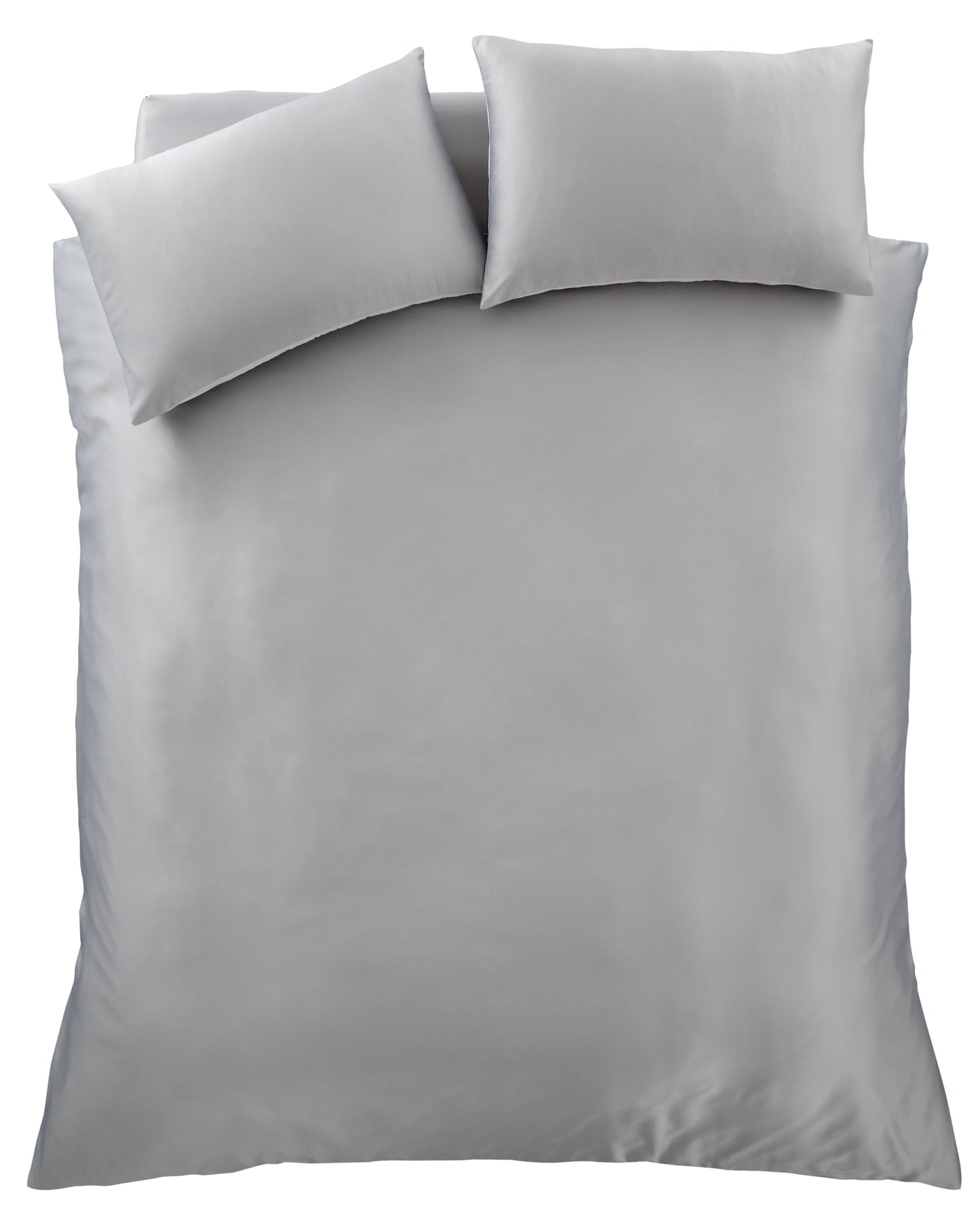 Catherine Lansfield Silky Soft Satin Duvet Cover Set with Pillowcases