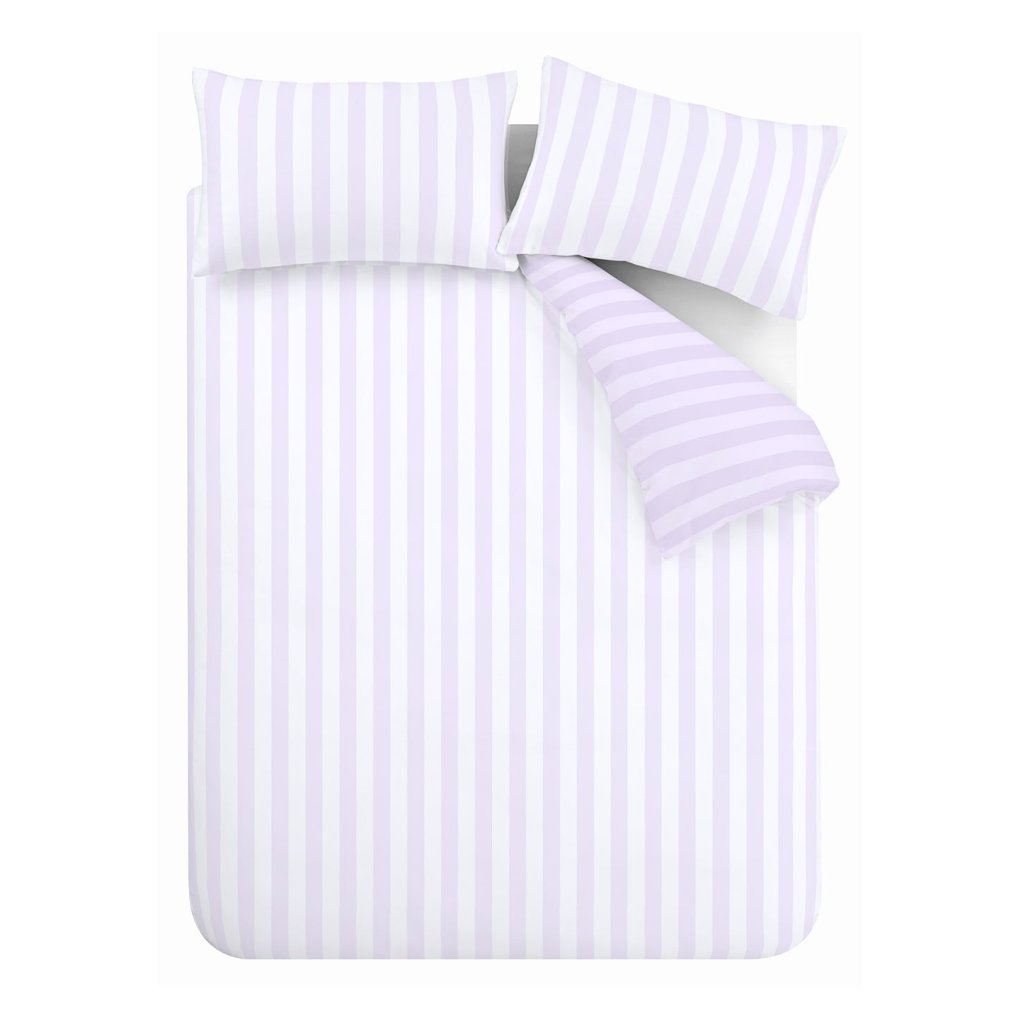 Sassy B Stripe Tease Reversible Duvet Cover Set with Pillowcase