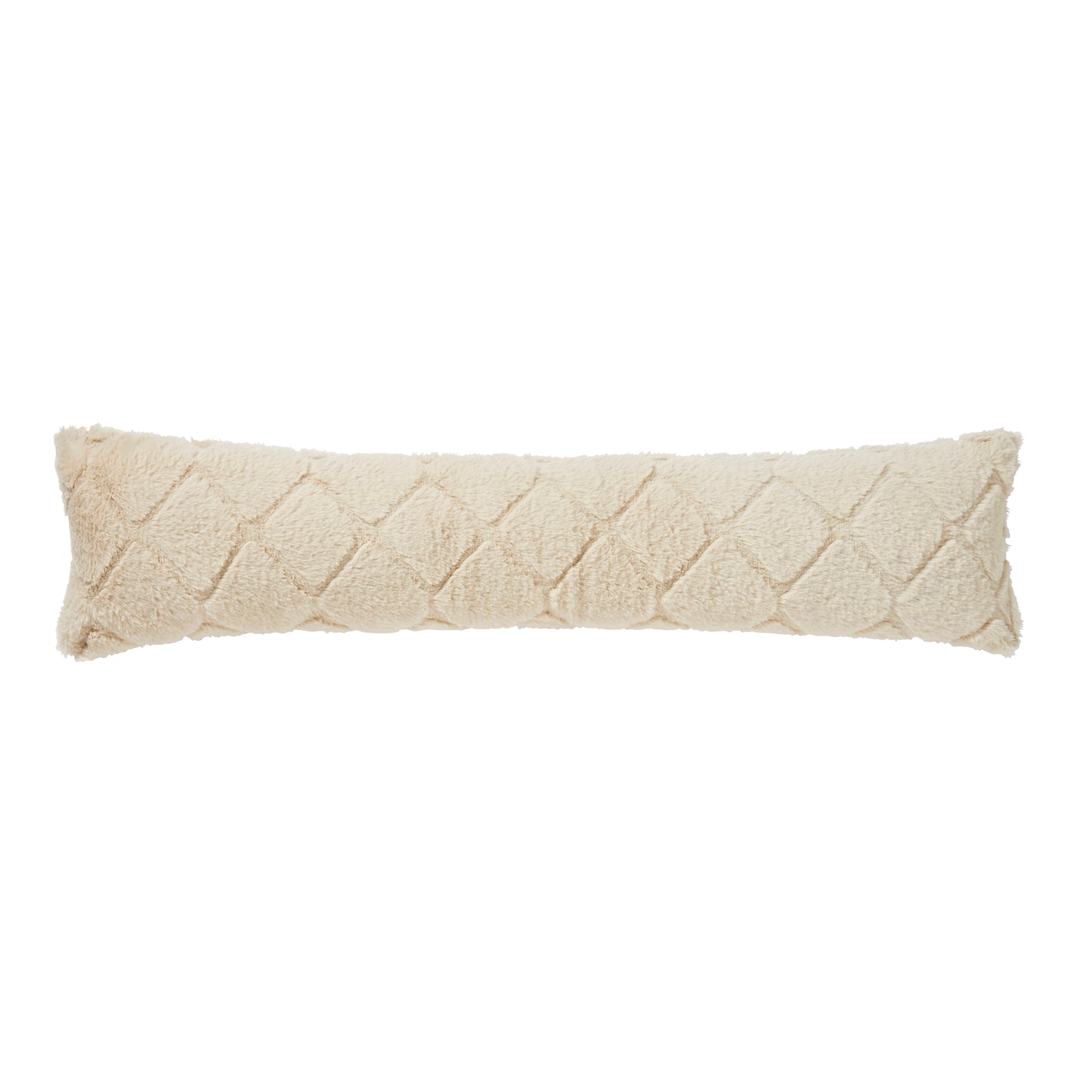 Catherine Lansfield Cosy Diamond Faux Fur Door Draught Excluder