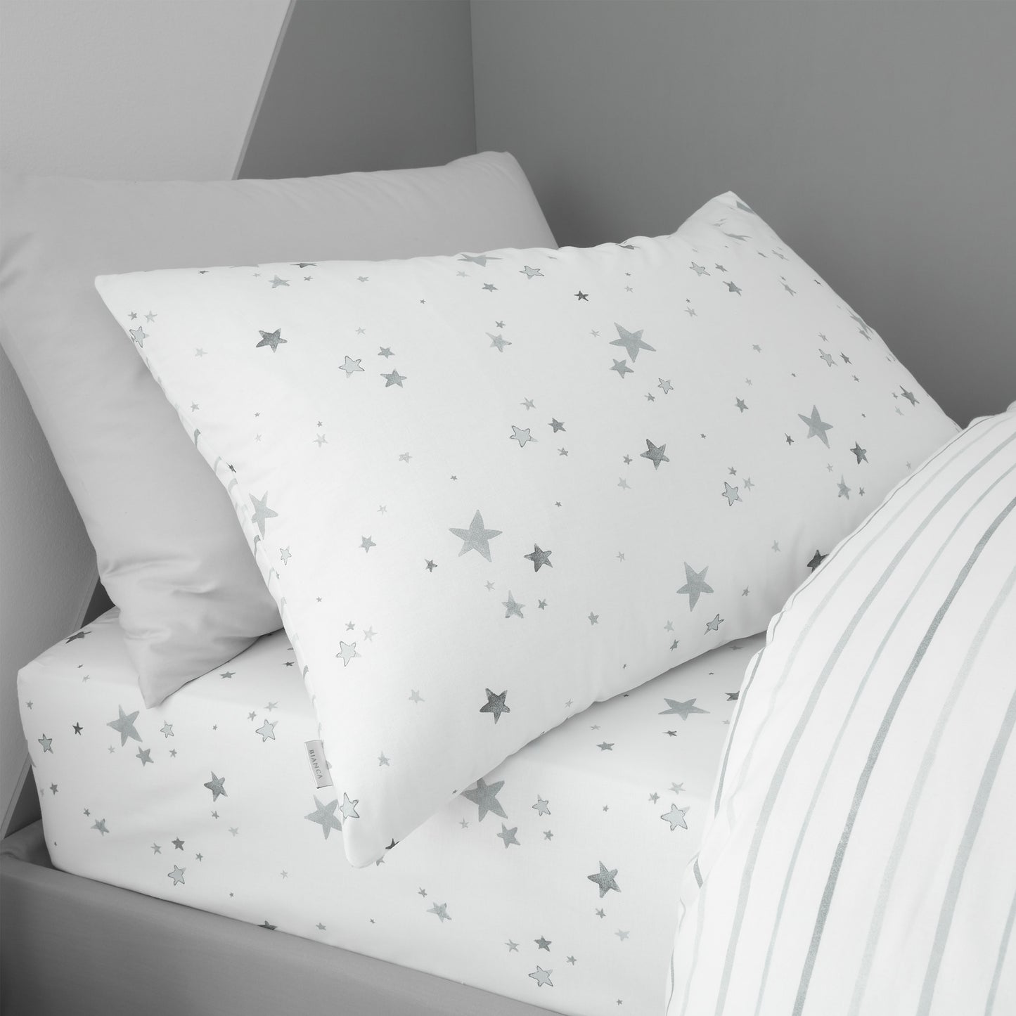 Bianca Stars Cotton Reversible Duvet Cover Set