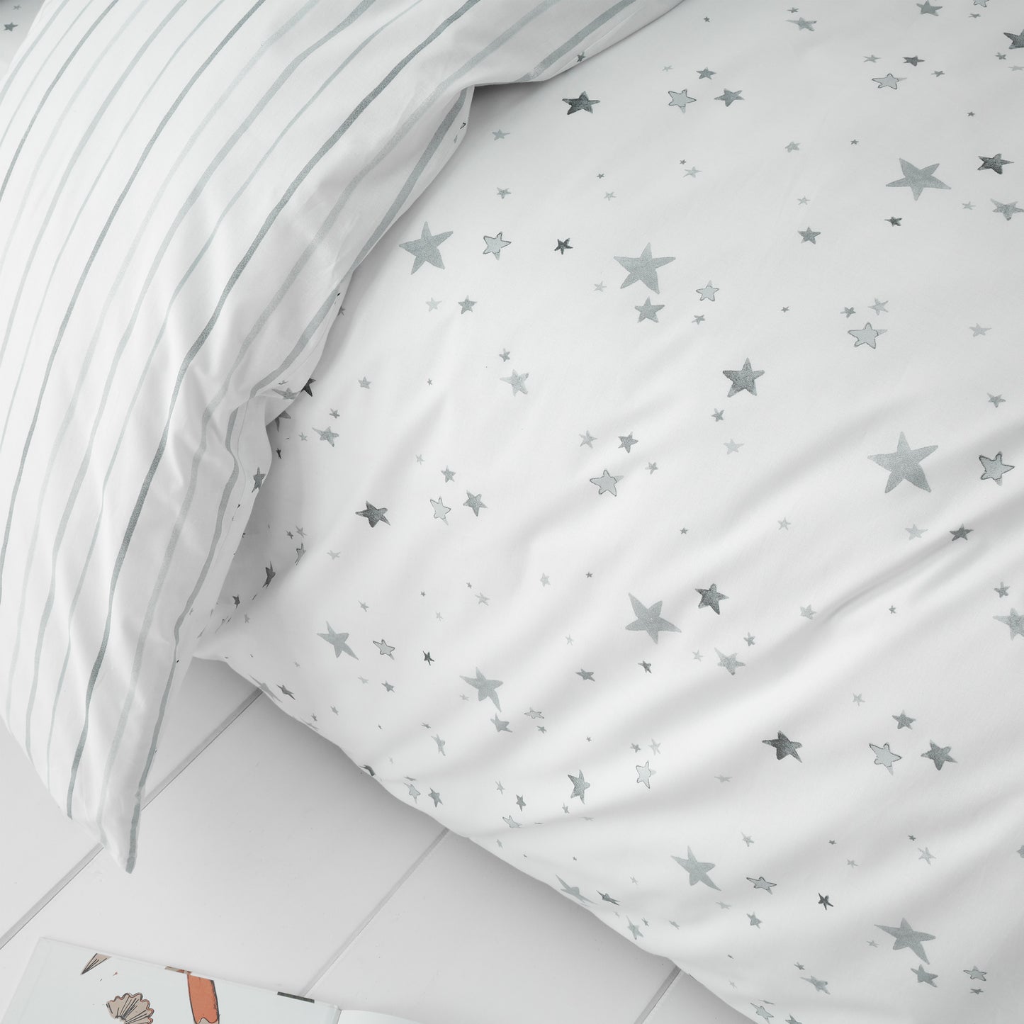 Bianca Stars Cotton Reversible Duvet Cover Set