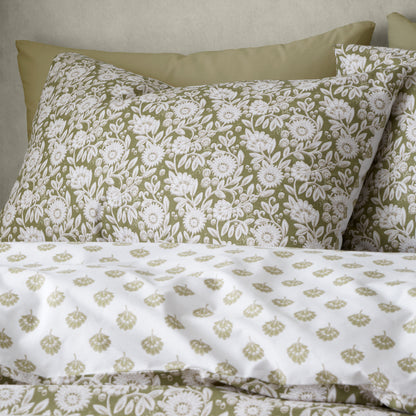 Pineapple Elephant Tangier Floral Reversible Duvet Cover Set with Pillowcases