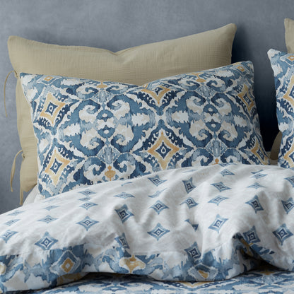 Pineapple Elephant Inara Ikat Reversible Duvet Cover Set with Pillowcases