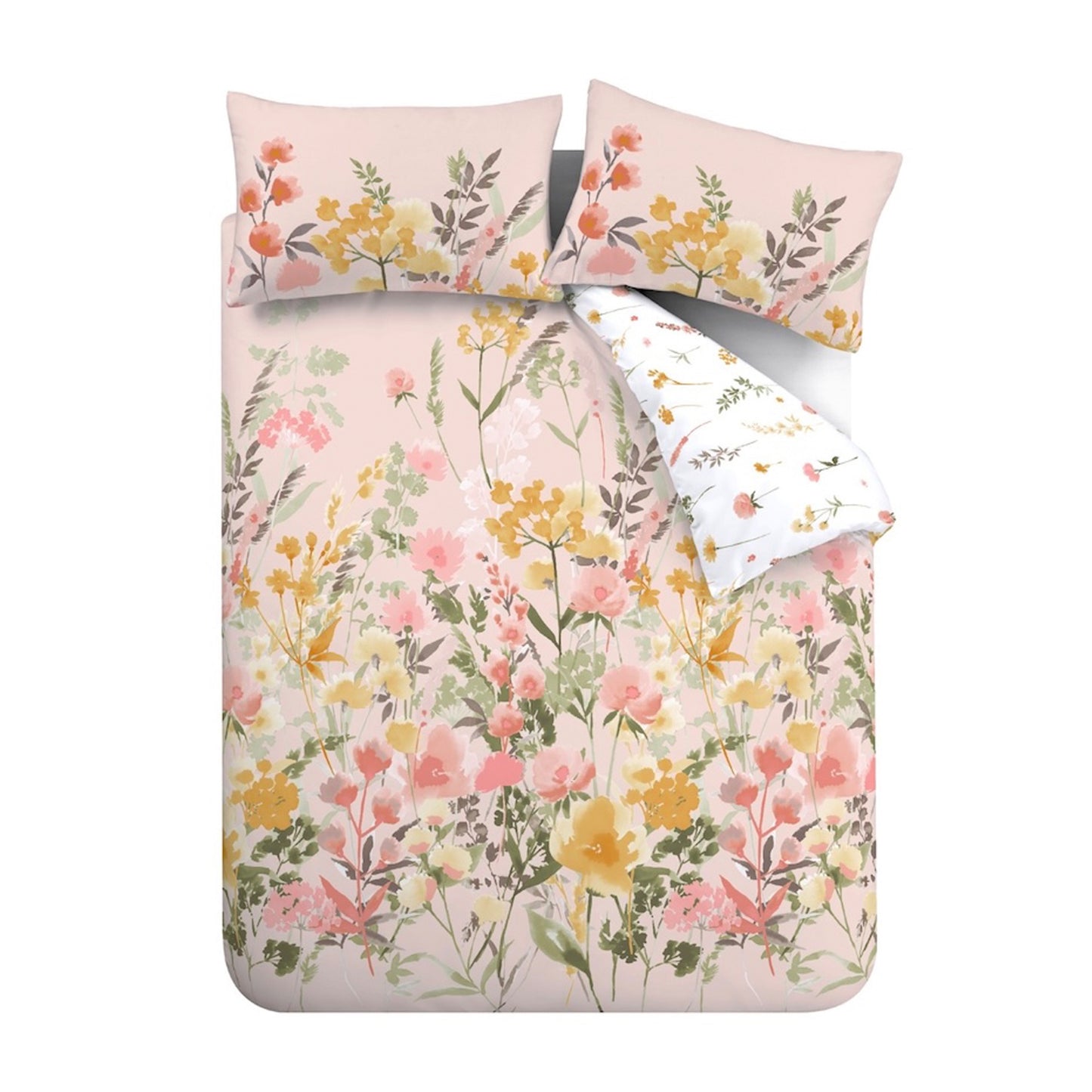 Catherine Lansfield Countryside Floral Reversible Duvet Cover Set with Pillowcases