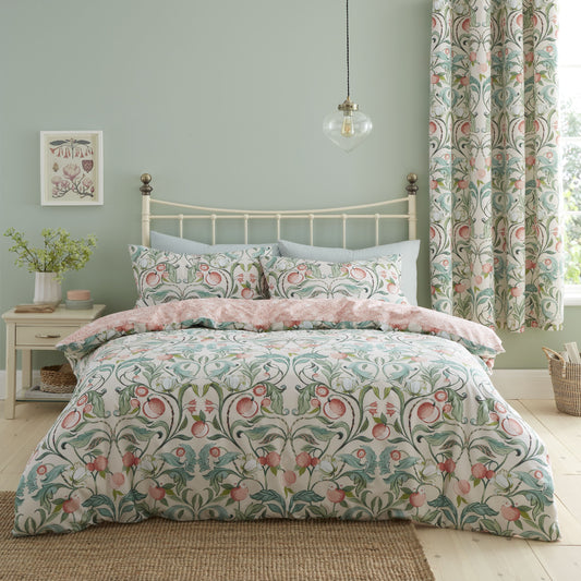 Catherine Lansfield Clarence Floral Reversible Duvet Cover Set with Pillowcases