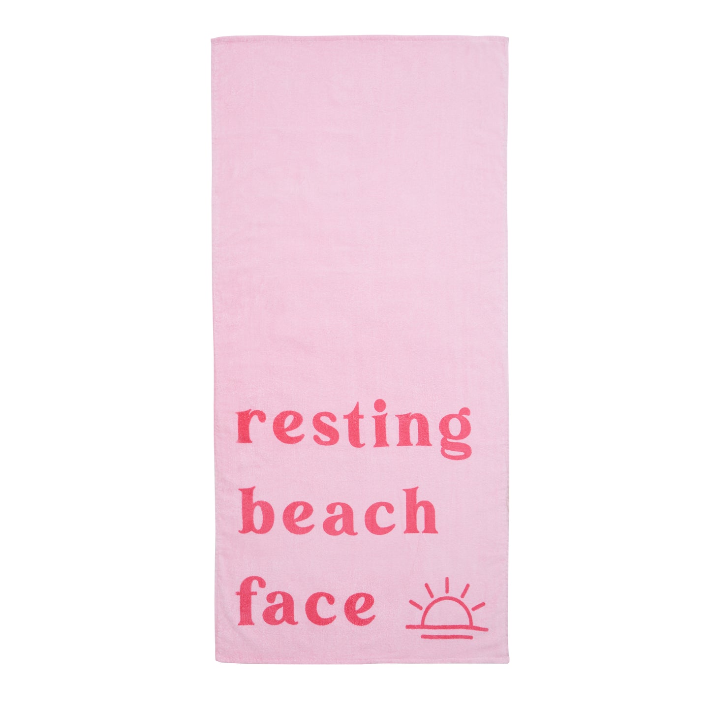 Sassy B Resting Beach Face Cotton Beach Towel