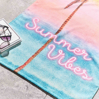 Sassy B Summer Vibes Cotton Beach Towel